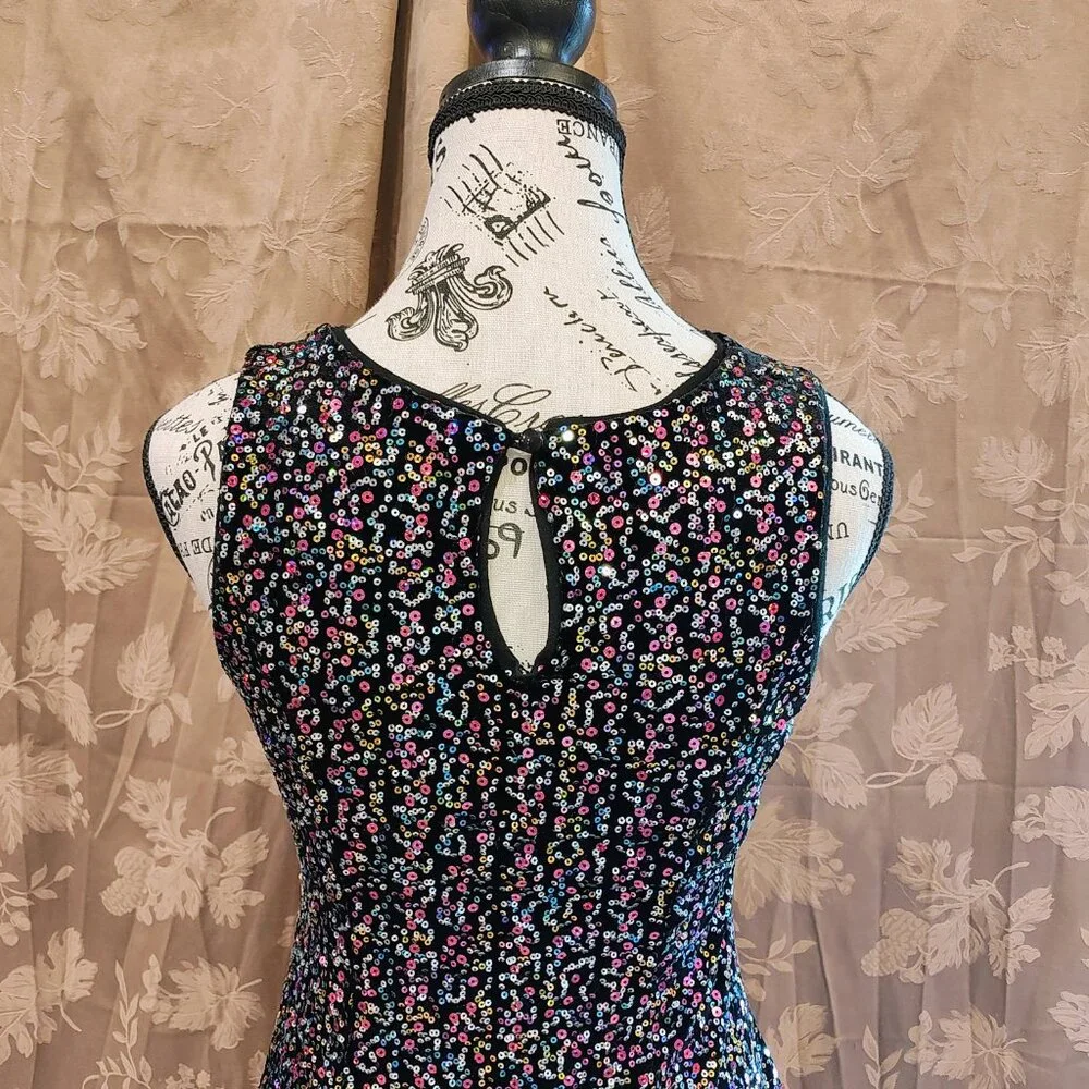 Zunie Girls Sequin Skater Dress, Size 12, Used